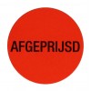 F906 rol @ 2.000 etiketten permanent rond 35 mm fluor rood met zwart bedrukt afgeprijsd F906 rol @ 2.000 etiketten permanent rond 35 mm fluor rood met zwart bedrukt afgeprijsd